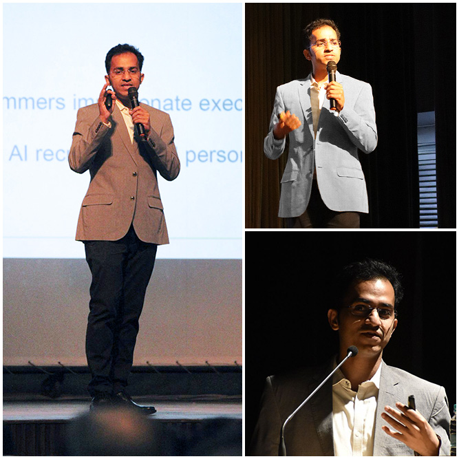 Swarnendu De speaking at industry conferences